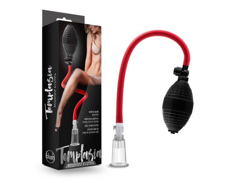 Вакуумна помпа для клітора Temptasia by Blush - Beginner's Clitoral Pumping System - Black