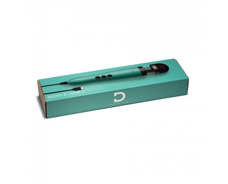 Вібромасажер DOXY3 USB-C Massager TURQUOISE