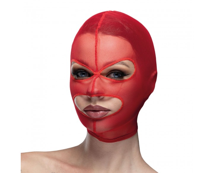 Маска сітка з відкритим ротом та очима Feral Feelings - Mask Red