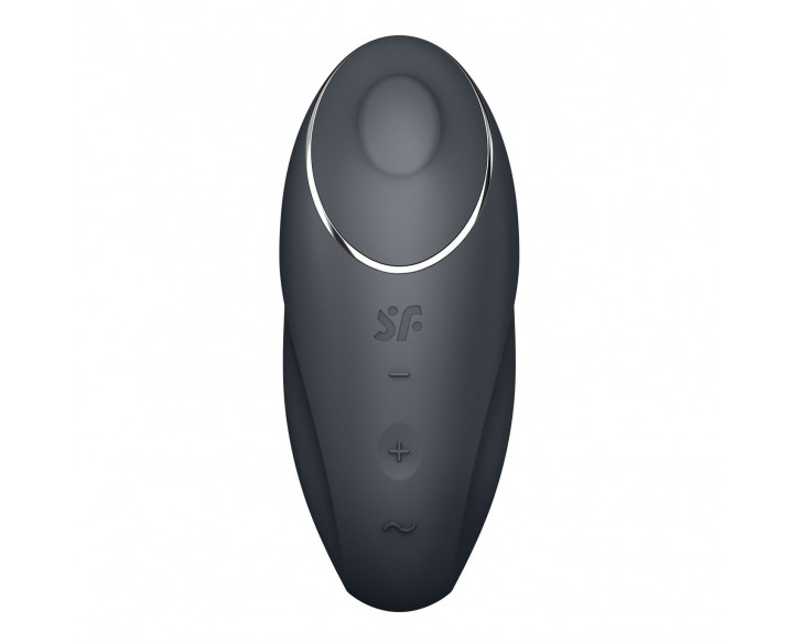 Вібростимулятор-пульсатор Satisfyer Tap & Climax 1 Grey, ефект постукування пальцем, 2 мотори