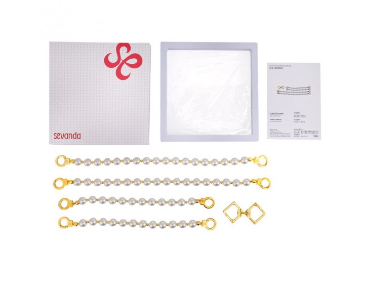 Перлинні наручники та поножі LOCKINK Pearl Bondage & Restraint Set