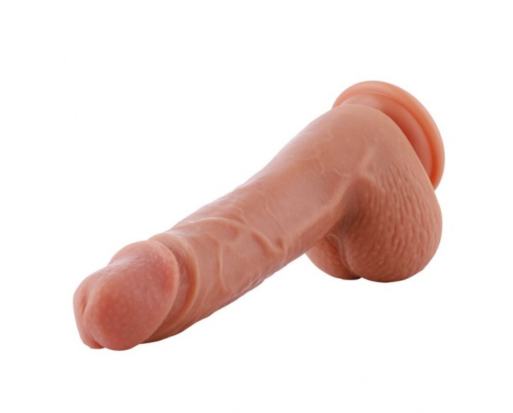 Ультрареалістичний фалоімітатор для секс-машин Hismith 8.3″ 2-layers Silicone Flesh Dildo, 2-шаровий