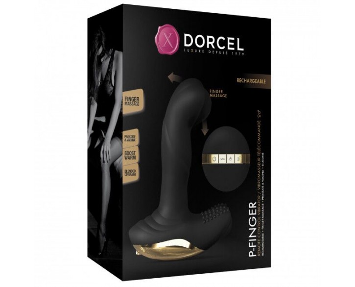 Вібромасажер з "масажем пальцем" для простати і вагіни Dorcel P-Finger