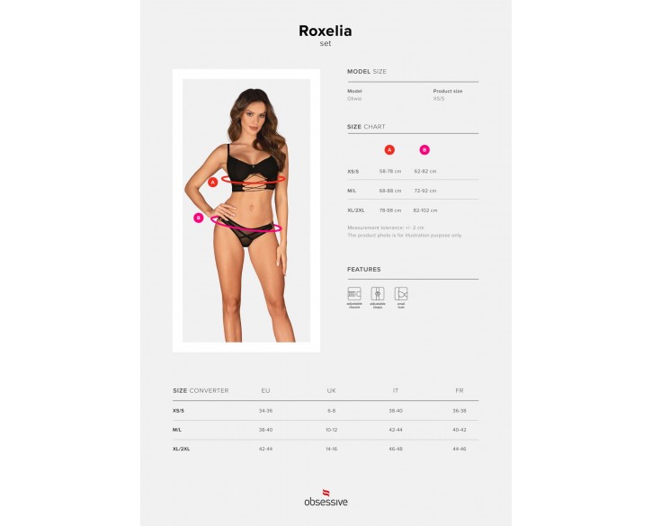 Комплект Obsessive Roxelia 2-pcs set XS/S