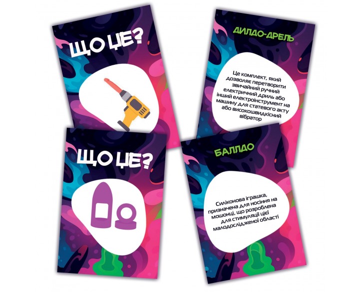 Гра для дорослих «Що це?» 18+ (UA)