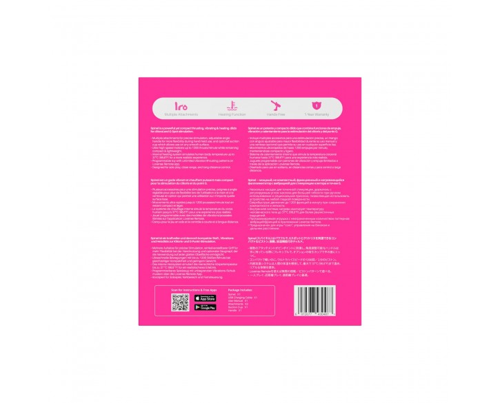 Смарт-міні секс-машина Lovense Spinel імітація фрикцій, підігрів, 3 насадки, на присосці