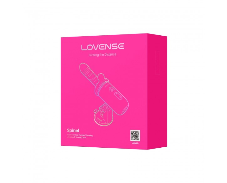 Смарт-міні секс-машина Lovense Spinel імітація фрикцій, підігрів, 3 насадки, на присосці
