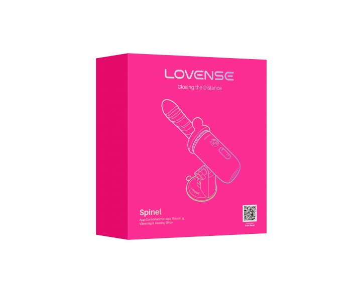 Смарт-міні секс-машина Lovense Spinel імітація фрикцій, підігрів, 3 насадки, на присосці