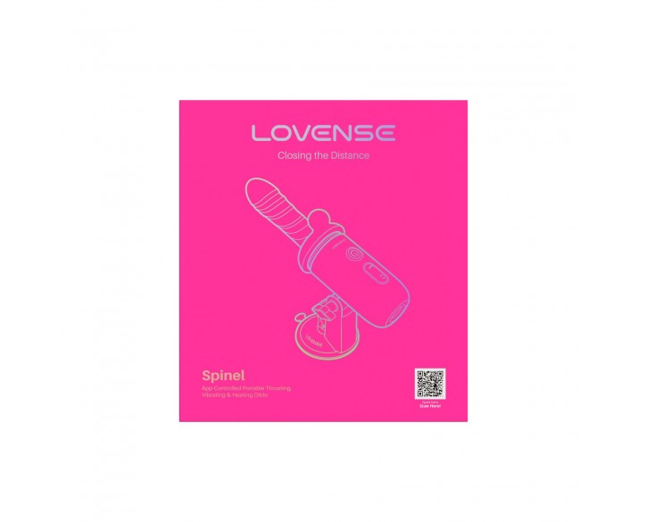 Смарт-міні секс-машина Lovense Spinel імітація фрикцій, підігрів, 3 насадки, на присосці
