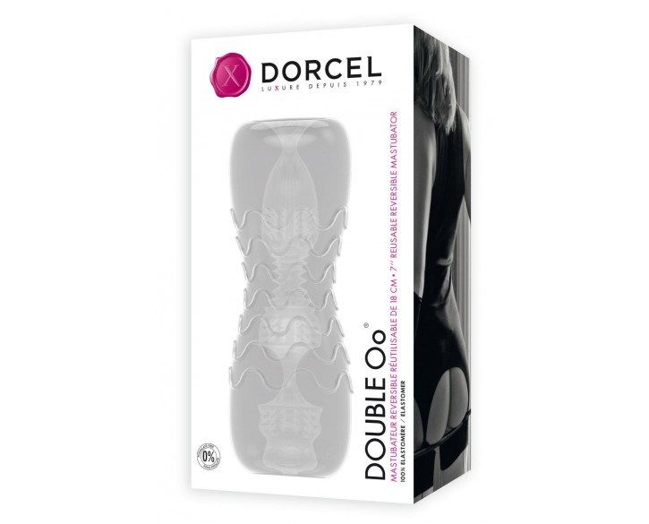 Мастурбатор Dorcel Double OO, двосторонній, два рельєфи