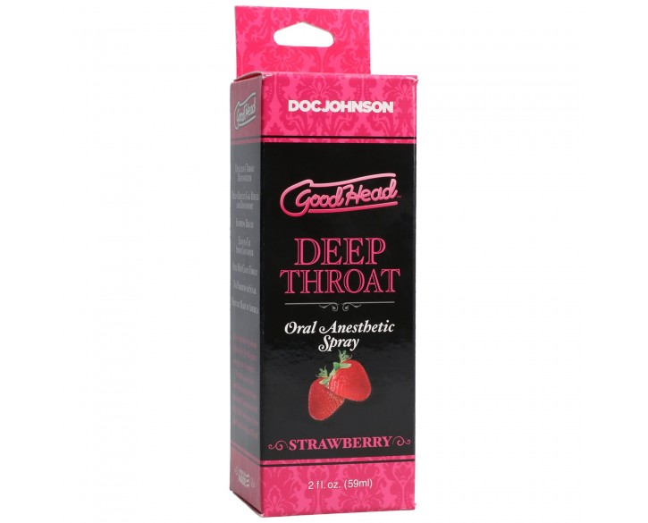 Спрей для мінету Doc Johnson GoodHead DeepThroat Spray - Sweet Strawberry 59 мл для глибокого мінету