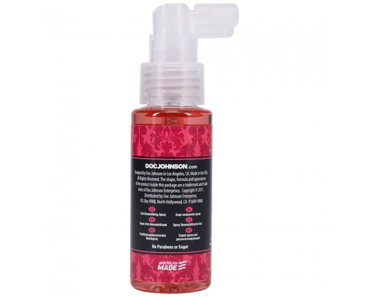 Спрей для мінету Doc Johnson GoodHead DeepThroat Spray - Sweet Strawberry 59 мл для глибокого мінету