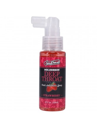 Спрей для мінету Doc Johnson GoodHead DeepThroat Spray - Sweet Strawberry 59 мл для глибокого мінету