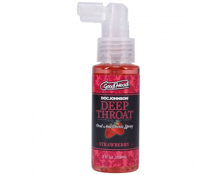 Спрей для мінету Doc Johnson GoodHead DeepThroat Spray - Sweet Strawberry 59 мл для глибокого мінету