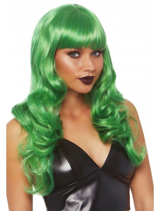 Хвиляста перука Leg Avenue Misfit Long Wavy Wig Green, довга, реалістичний вигляд, 61 см