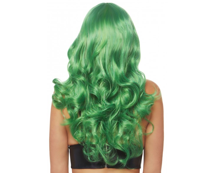 Хвиляста перука Leg Avenue Misfit Long Wavy Wig Green, довга, реалістичний вигляд, 61 см