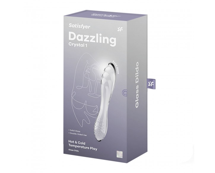 Скляний дилдо Satisfyer Dazzling Crystal 1 (Transparent)