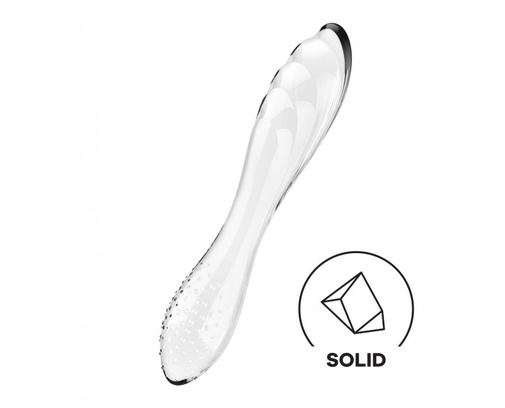 Скляний дилдо Satisfyer Dazzling Crystal 1 (Transparent)