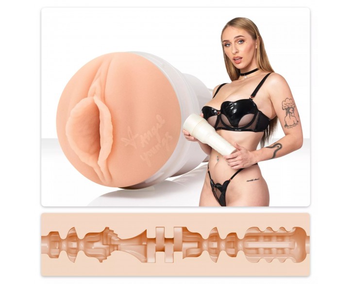 Мастурбатор Fleshlight Girls: Angel Youngs - Sweetness, зі зліпка вагіни, дуже ніжний