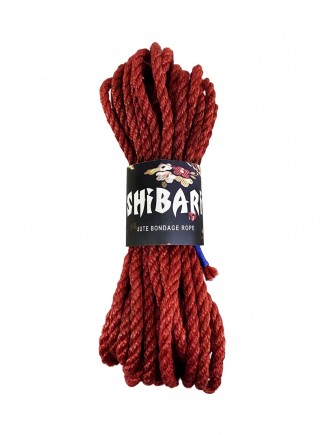 Джутова мотузка для шібарі Feral Feelings Shibari Rope, 8 м червона