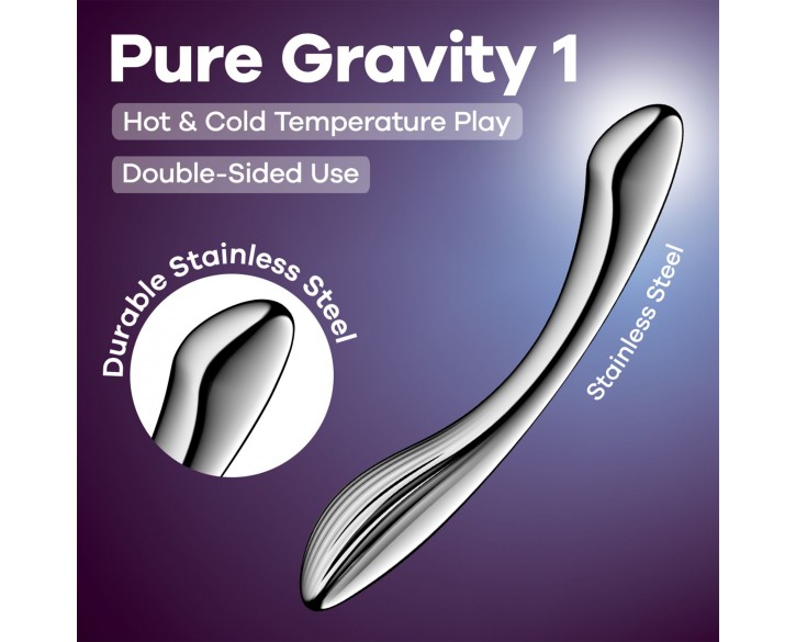 Металевий дилдо Satisfyer Pure Gravity 1
