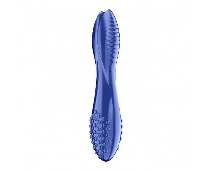 Двосторонній скляний дилдо Satisfyer Dazzling Crystal 2 Blue