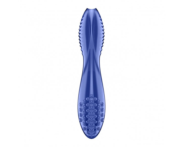 Двосторонній скляний дилдо Satisfyer Dazzling Crystal 2 Blue