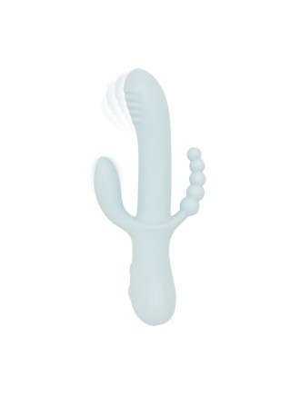 Вібратор-кролик Good Vibes Only - SAGE Triple Stimulation Vibe Soft Silicone - Blue