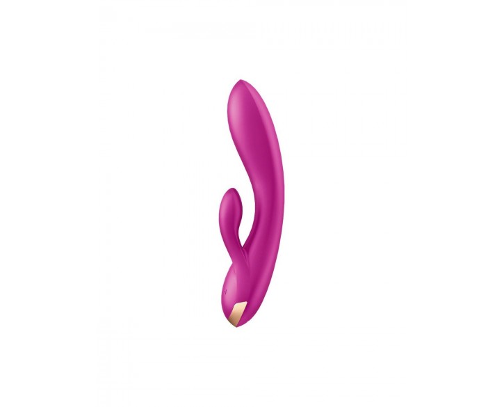 Смарт вібратор кролик із подвійним відростком Satisfyer Double Flex Violet