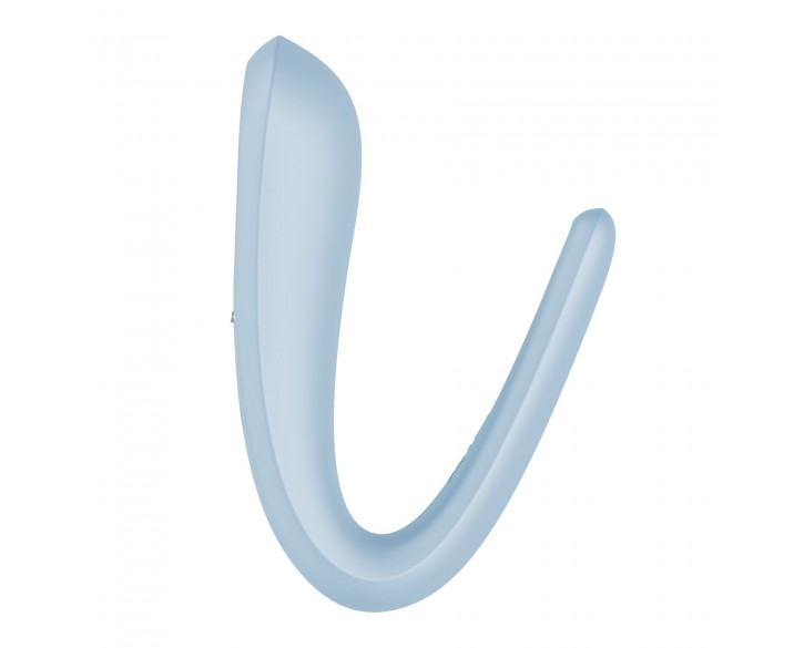 Вібратор для пар Satisfyer Double Classic Light Blue з одним моторчиком