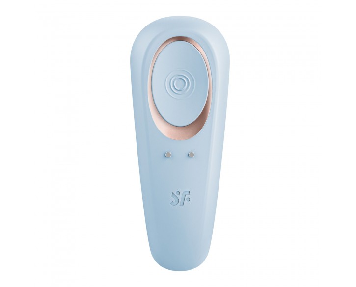 Вібратор для пар Satisfyer Double Classic Light Blue з одним моторчиком