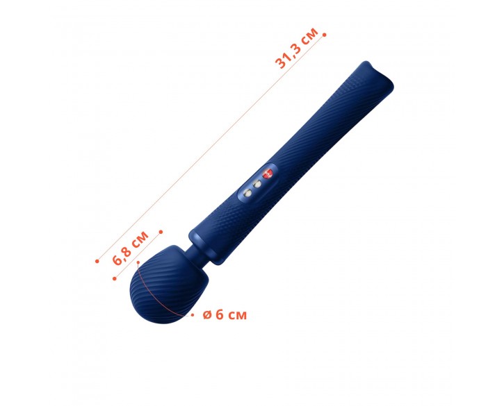 Вібромасажер Fun Factory VIM Vibrating Wand midnight blue, суперпотужний та легкий, до 6 годин роботи