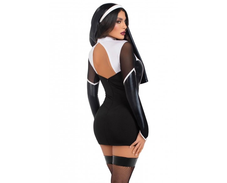 Костюм черниці Leg Avenue Holy Hottie Dress XS