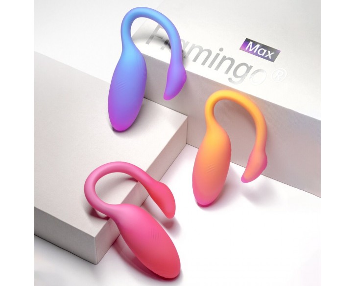 Смарт-віброяйце Magic Motion Flamingo Max Blue 2 в 1: віброяйце та тренажер Кегеля, 10 режимів