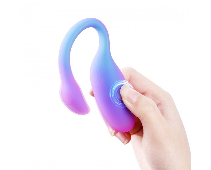 Смарт-віброяйце Magic Motion Flamingo Max Blue 2 в 1: віброяйце та тренажер Кегеля, 10 режимів