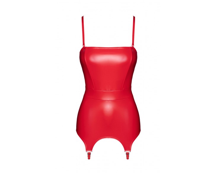 Корсет з підв'язками для панчіх Noir Handmade F368 Bombshell Fierce Corset-belt Red XL