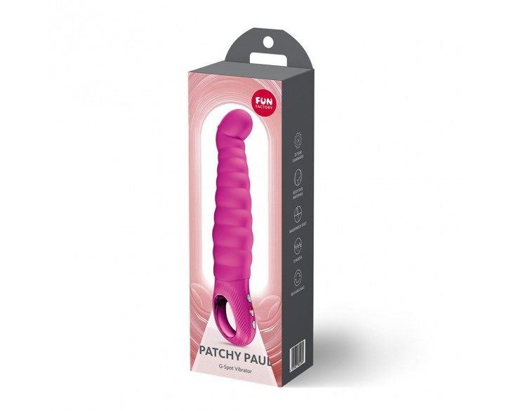 Вібратор точки G Fun Factory PATCHY PAUL Magenta, гнучкий, 12 режимів