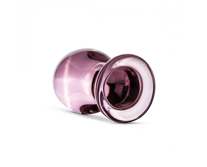 Рожева анальна пробка зі скла Gildo Pink Glass Buttplug