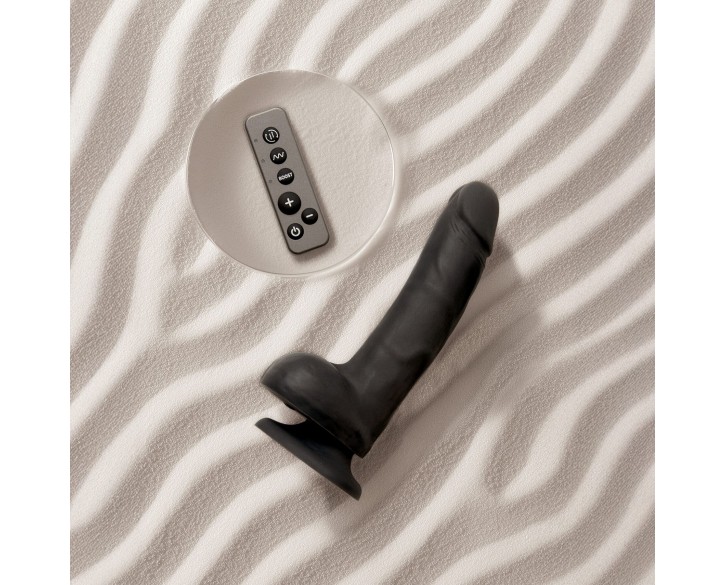 Фалоімітатор з вібрацією та ротацією Strap-On-Me Rotating & Vibrating Realistic Dildo – L – Black