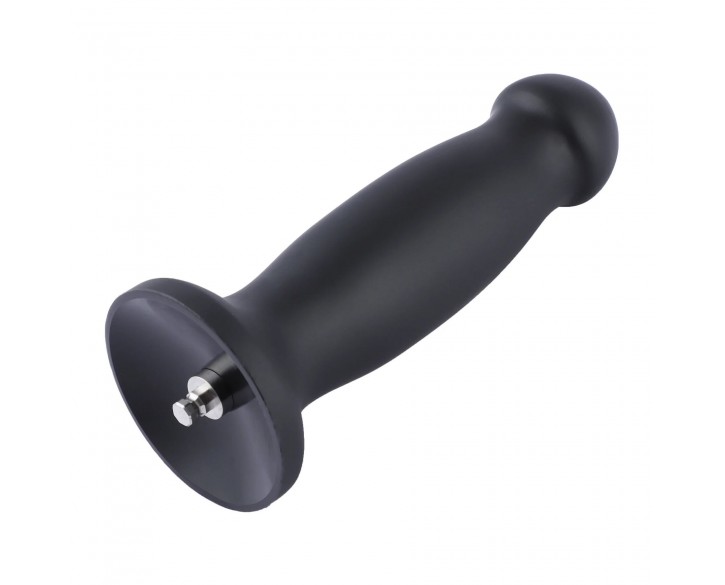 Силіконовий фалоімітатор для секс-машин Hismith 7.2" Black Silicone Anal Dildo, система KlicLok