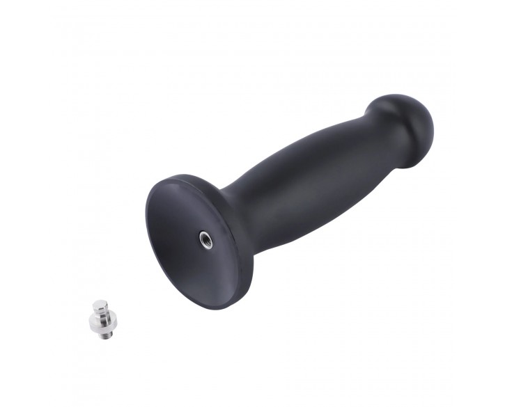 Силіконовий фалоімітатор для секс-машин Hismith 7.2" Black Silicone Anal Dildo, система KlicLok
