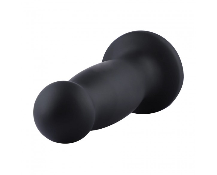 Силіконовий фалоімітатор для секс-машин Hismith 7.2" Black Silicone Anal Dildo, система KlicLok