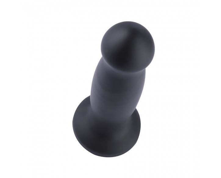 Силіконовий фалоімітатор для секс-машин Hismith 7.2" Black Silicone Anal Dildo, система KlicLok