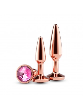 Набір анальних пробок NS Novelties Rear Assets - Tapered Trainer Kit - Rose Gold - Pink