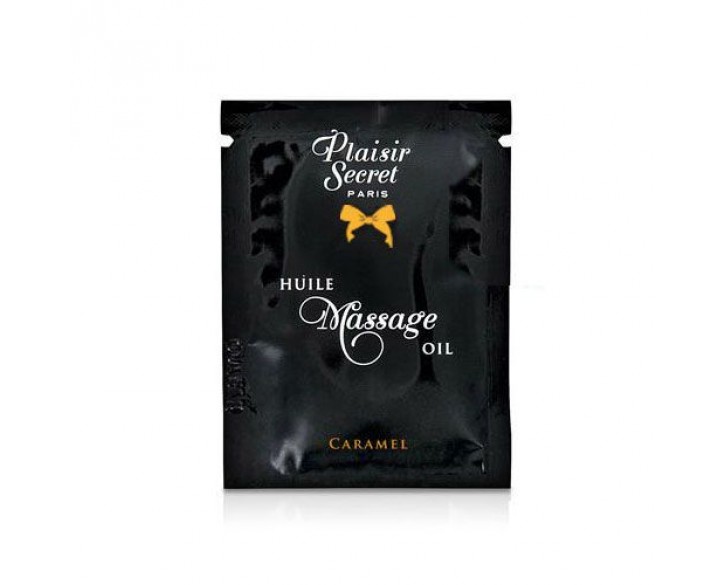 Пробник масажної олії Plaisirs Secrets Caramel (3 мл)