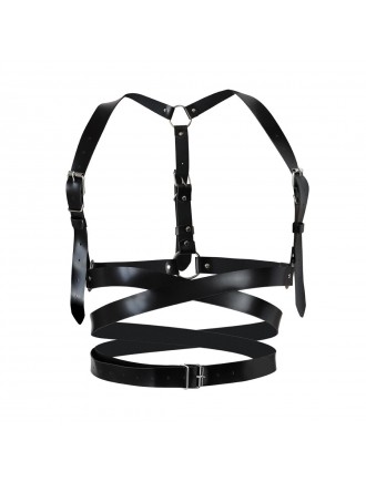 Шкіряна портупея Art of Sex - Melani Leather harness, Чорна XS-M