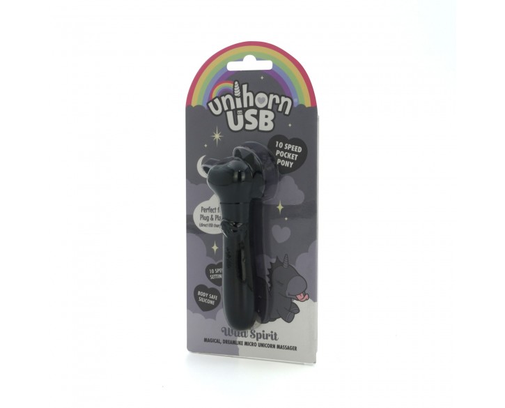 Вібратор-єдиноріжка Unihorn USB Bullet – Wild Spirit, віброкуля, USB-зарядка, 10 режимів