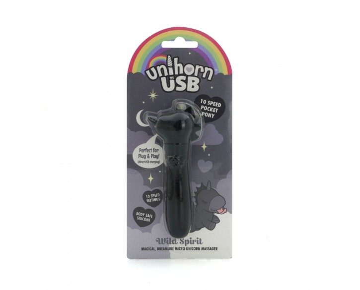 Вібратор-єдиноріжка Unihorn USB Bullet – Wild Spirit, віброкуля, USB-зарядка, 10 режимів