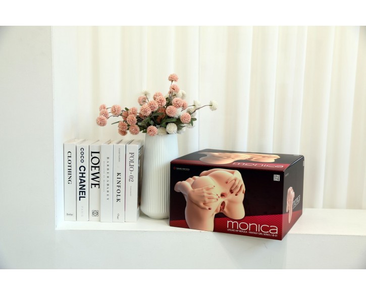 Мастурбатор-попа Naked Factory MONICA, вагіна + анус, 2 канали, дуже реалістичний, наскрізний