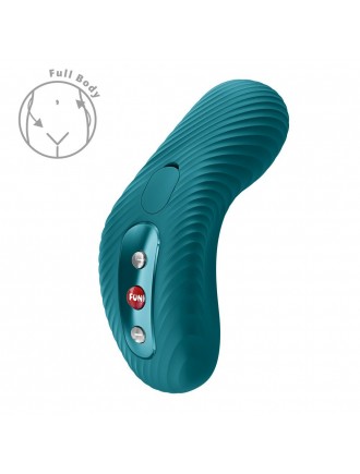 Накладний вібратор Fun Factory LAYA III Bottle Green, ефект постукування пальцем